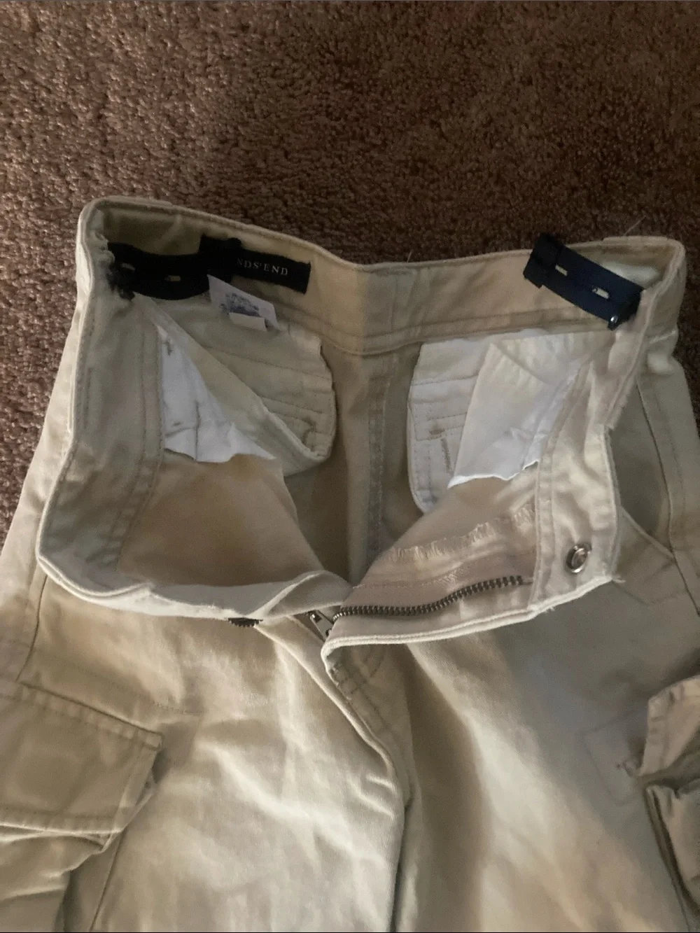 Lands end boys cargo shorts
